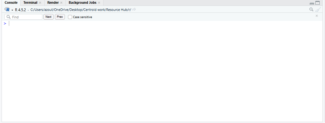 "RStudio Console"